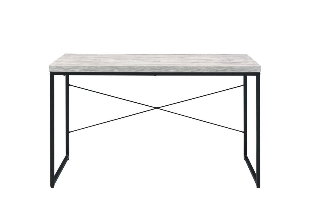 Leoglint ACME Jurgen Office Desk, Antique White & Black 92915