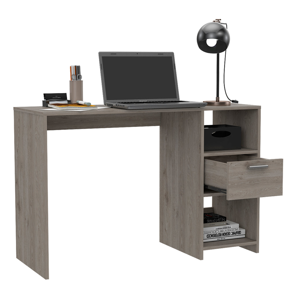 Leoglint Arlington Computer Office Desk with 2-Open Storage Shelves and Drawer with Handle