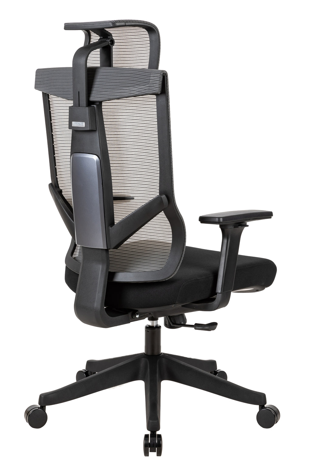 Leoglint Excustive office chair with headrest and 2D armrest, chase back function with 7 gears adjustment, tilt function max 128°,300lbs,Black mesh imported from Germany, BIFMA CERTIFICATED