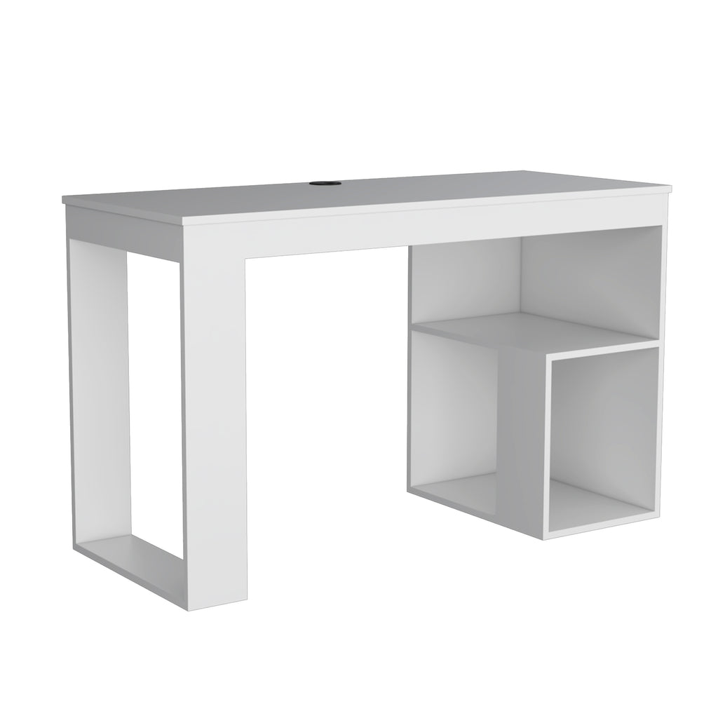 Leoglint Astana Writing Office Desk, Two Shelves