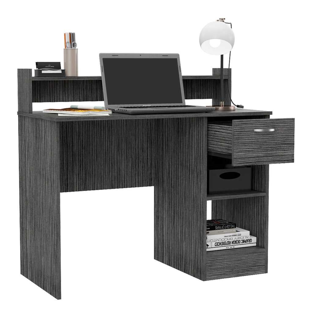 Leoglint Charlotte Computer Office Desk with 2 Storage Shelves and Drawer