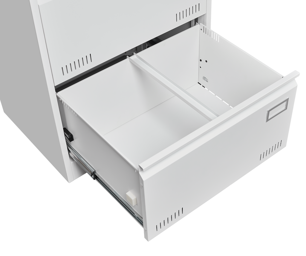 Leoglint Filing Cabinet Lateral File Cabinet 3 Drawer, White Filing Cabinets with Lock, Locking Metal File Cabinets Three Drawer Office Cabinet for Legal/Letter/A4/F4 Home Offic