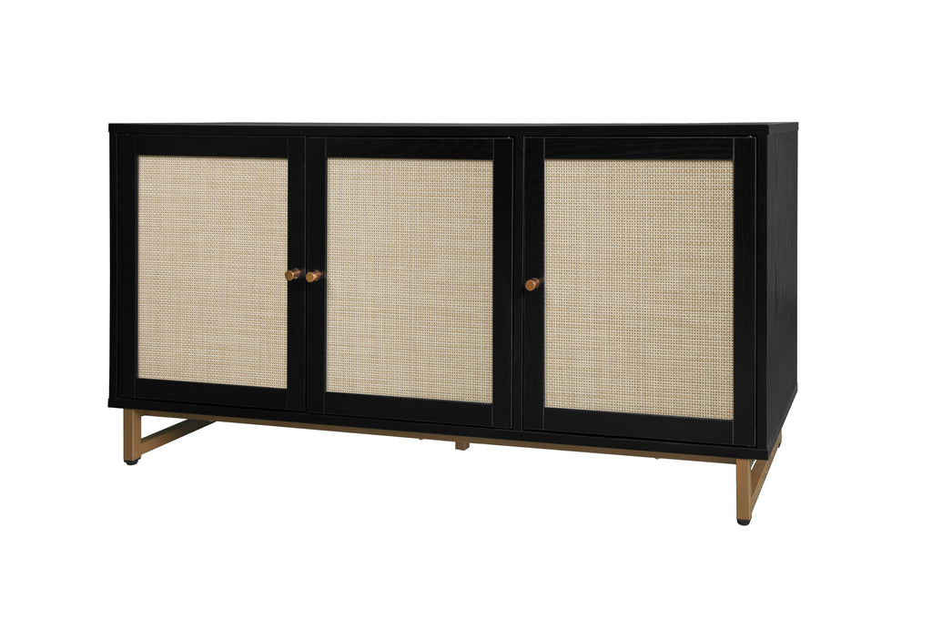 Leoglint 3 Door Cabinet,Sideboard Accent Cabinet, Storage Cabinet for Living Room, Hallway Entryway Kitchen