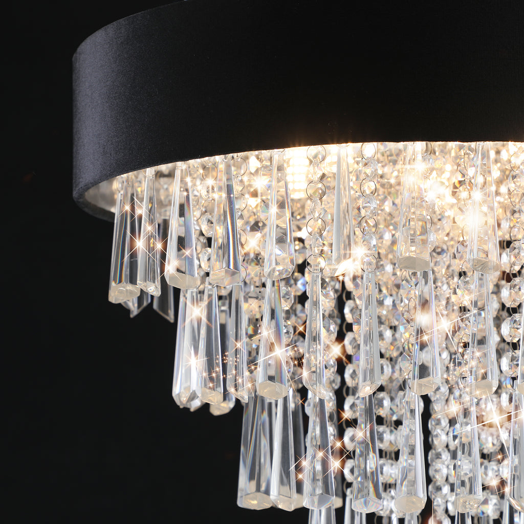 Leoglint Pendant Modern Crystal Chandelier for Living-Room Round Cristal Lamp Luxury Home Decor Light Fixture