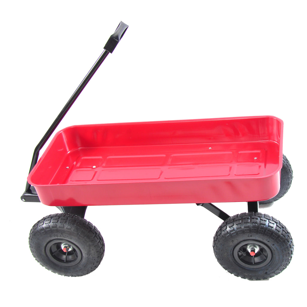 Leoglint Garden cart Outdoor Wagon All Terrain Pulling  Air Tires Children Kid Garden