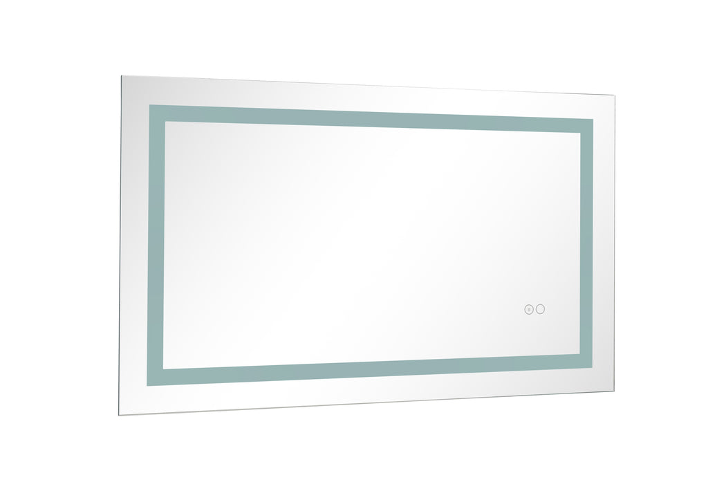 Leoglint 36*24 LED Lighted Bathroom Wall Mounted Mirror with High Lumen+Anti-Fog Separately Control+Dimmer Function