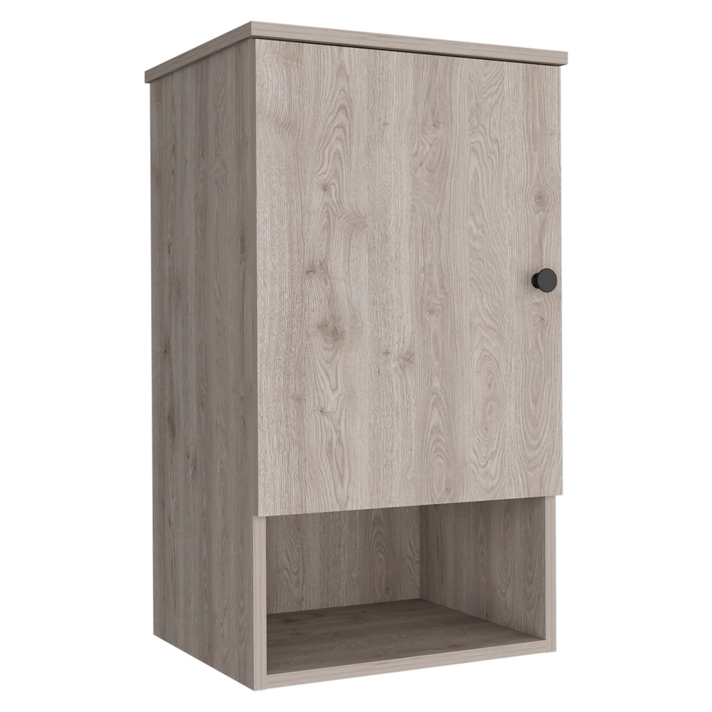 Leoglint Medicine Cabinet Porto, Two Internal Shelves, Light Gray Finish