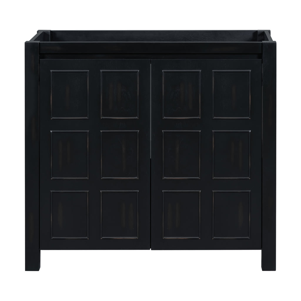 Leoglint [Cabinet Only] 36" Bathroom Vanity-Retro Espresso