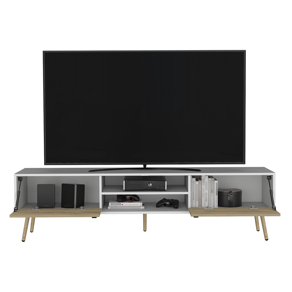 Leoglint Tv Stand A Magness, Living Room, White / Macadamia