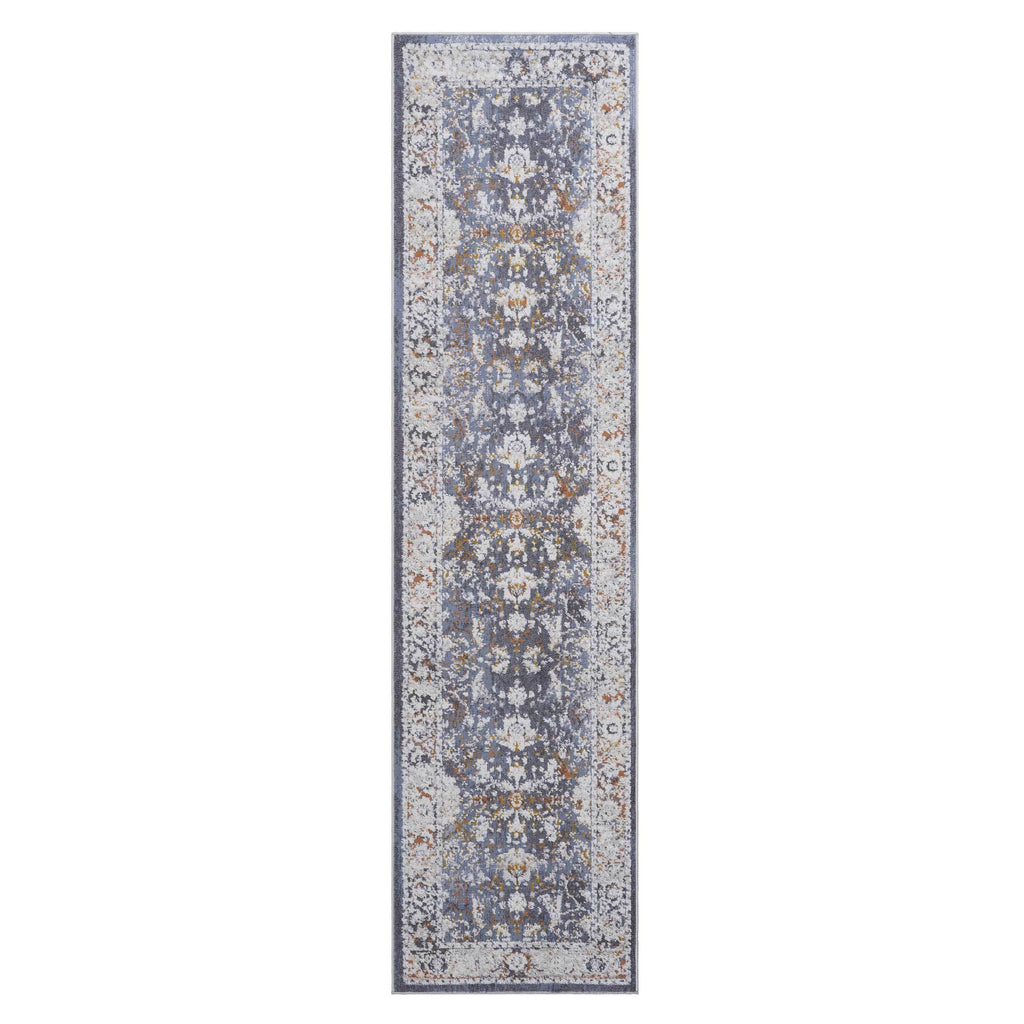 Leoglint 2X8 Blue/Traditional Non-Shedding Living Room Bedroom Dining Home Office Stylish and Stain Resistant Area Rug