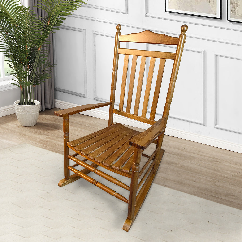 Leoglint BALCONY PORCH ADULT ROCKING OUTDOOR CHAIR  OAK