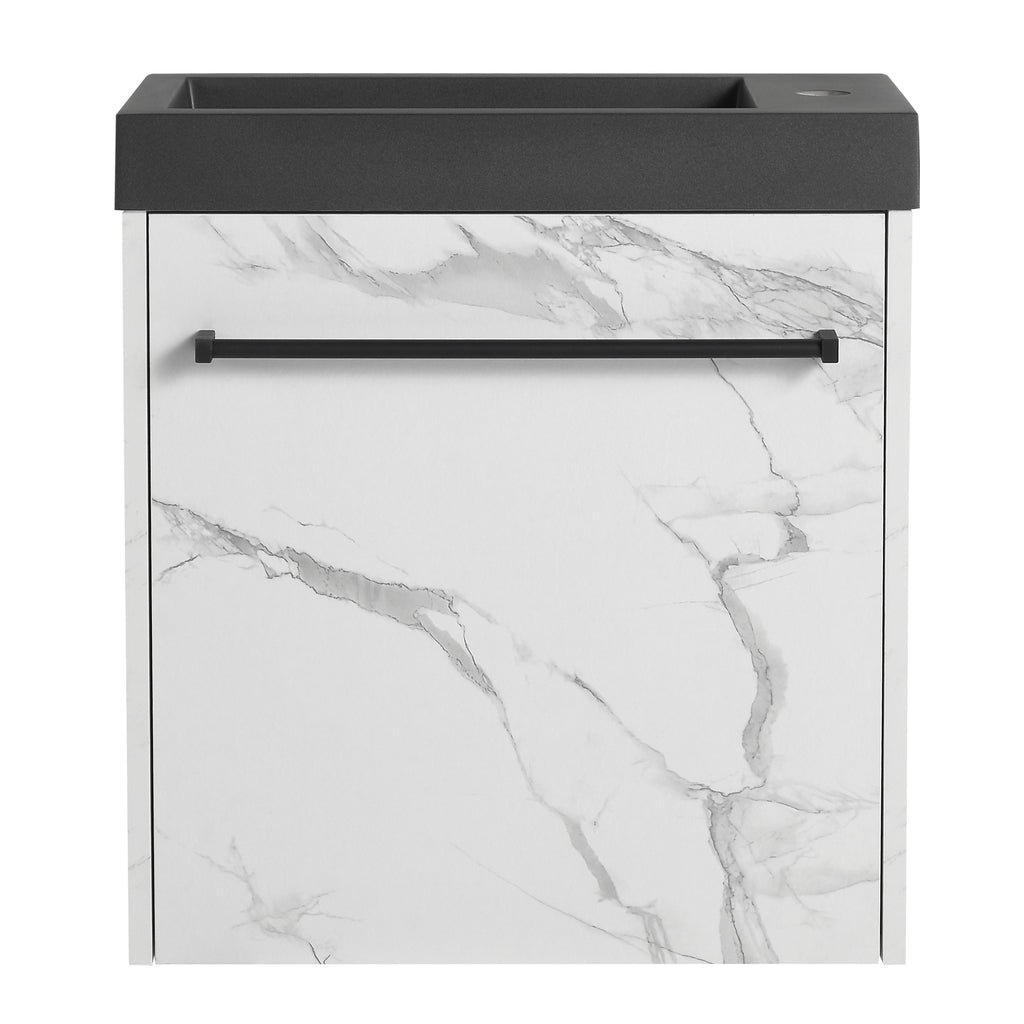 Leoglint 20'' Floating Wall-Mounted Bathroom Vanity with Resin Sink & Soft-Close Cabinet Door