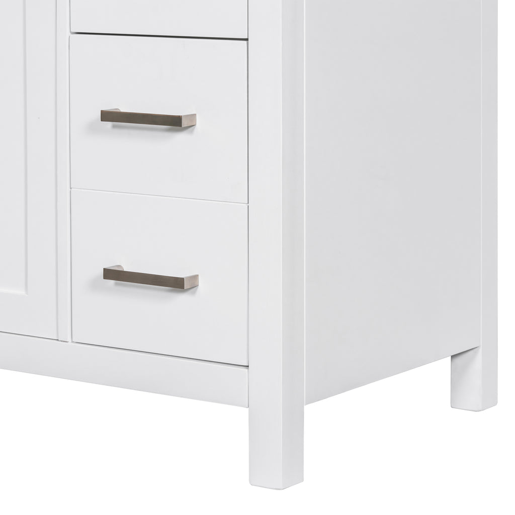 Leoglint [Cabinet Only] 36" White Bathroom Vanity(Sink not included)