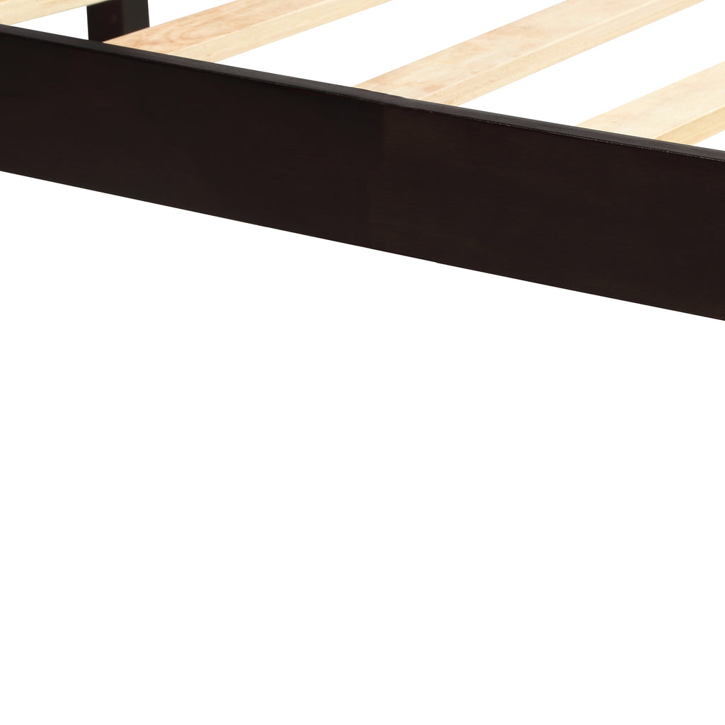 Platform Bed Frame with Headboard, Wood Slat Support, No Box Spring Needed, Full, Espresso(OLD SKU:WF191419AAP)