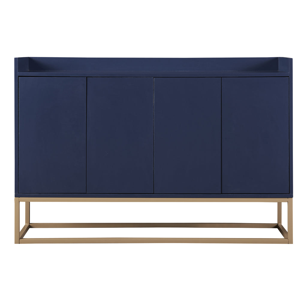 Leoglint TREXM Modern Sideboard Elegant Buffet Cabinet with Large Storage Space for Dining Room, Entryway (Navy)