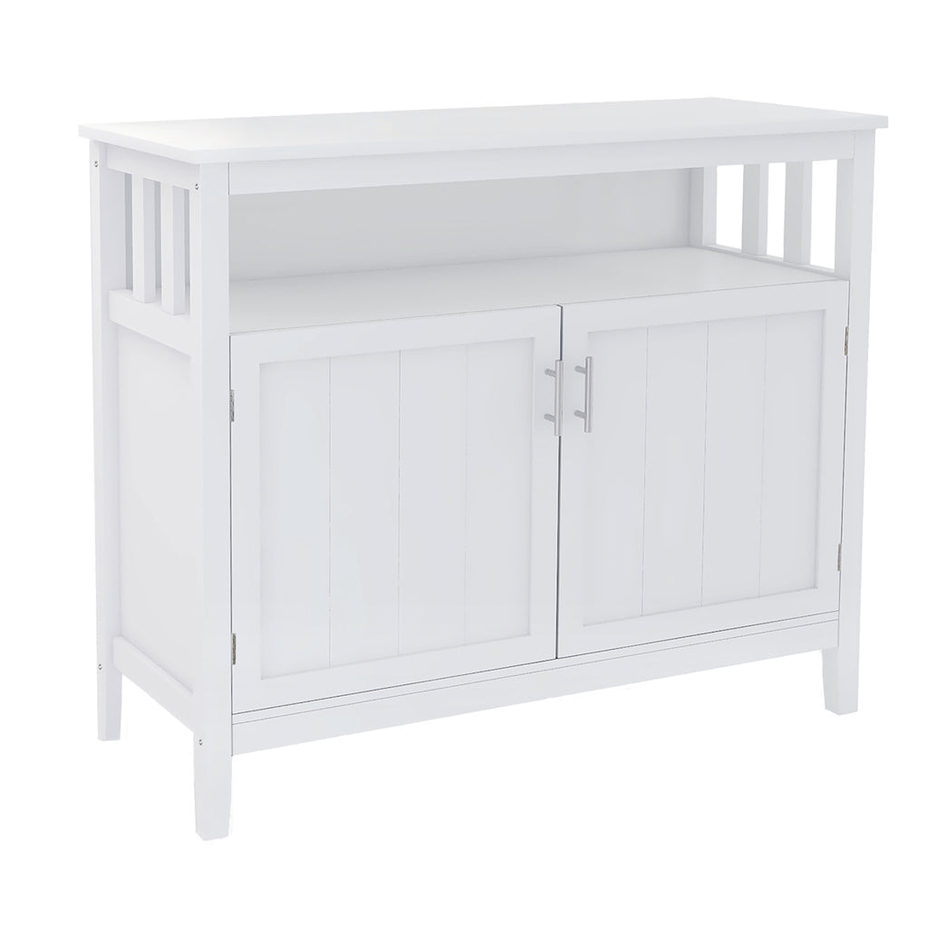 Leoglint Kitchen storage sideboard and buffet server cabinet-White