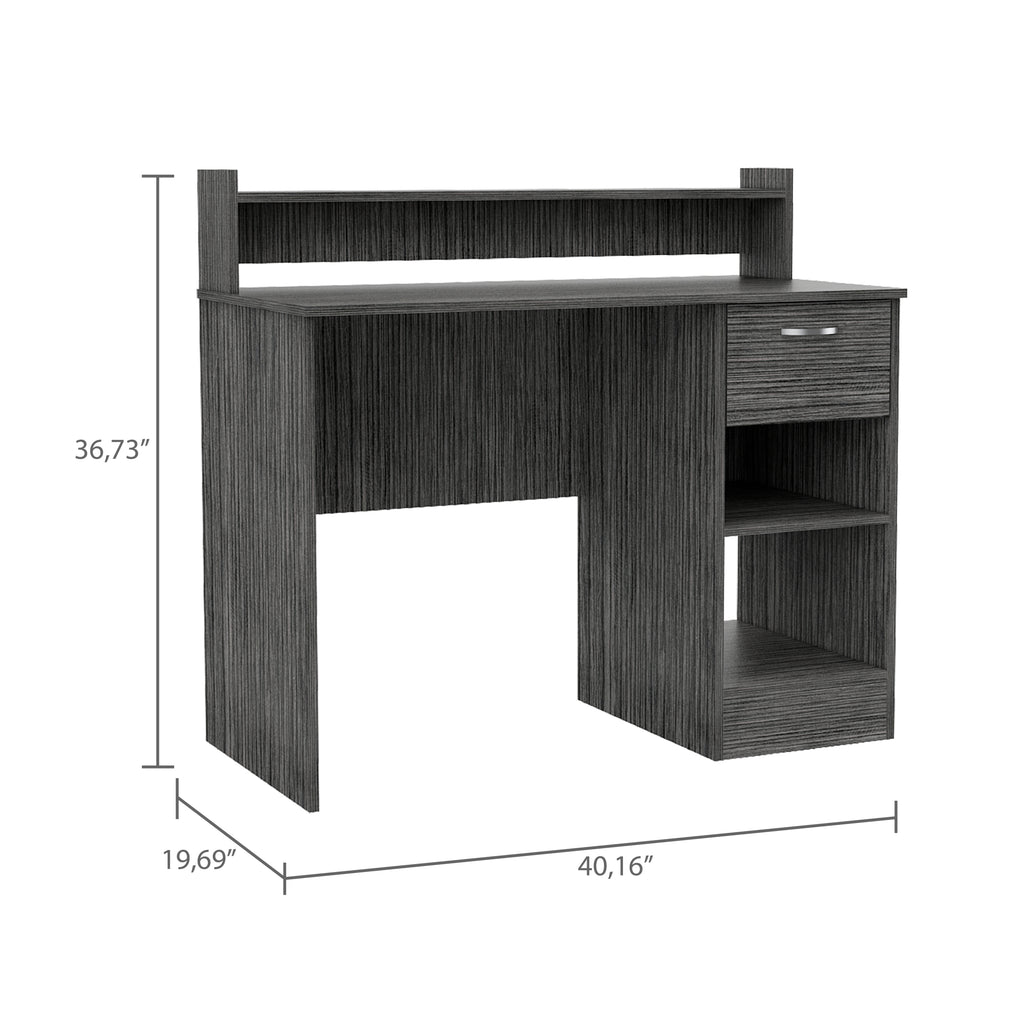 Leoglint Manaos Writing Computer Office Desk , Multiple Shelves, One Drawer