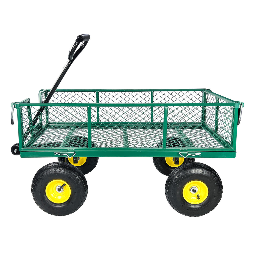 Leoglint Wagon Cart Garden cart trucks make it easier to transport firewood  Maximum static load is 880 lbs.