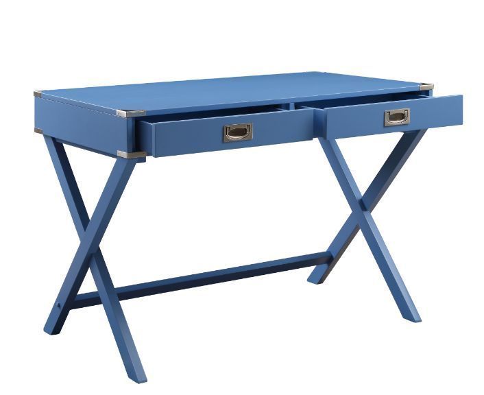 Leoglint ACME Amenia Writing Office Desk, Blue Finish 93000