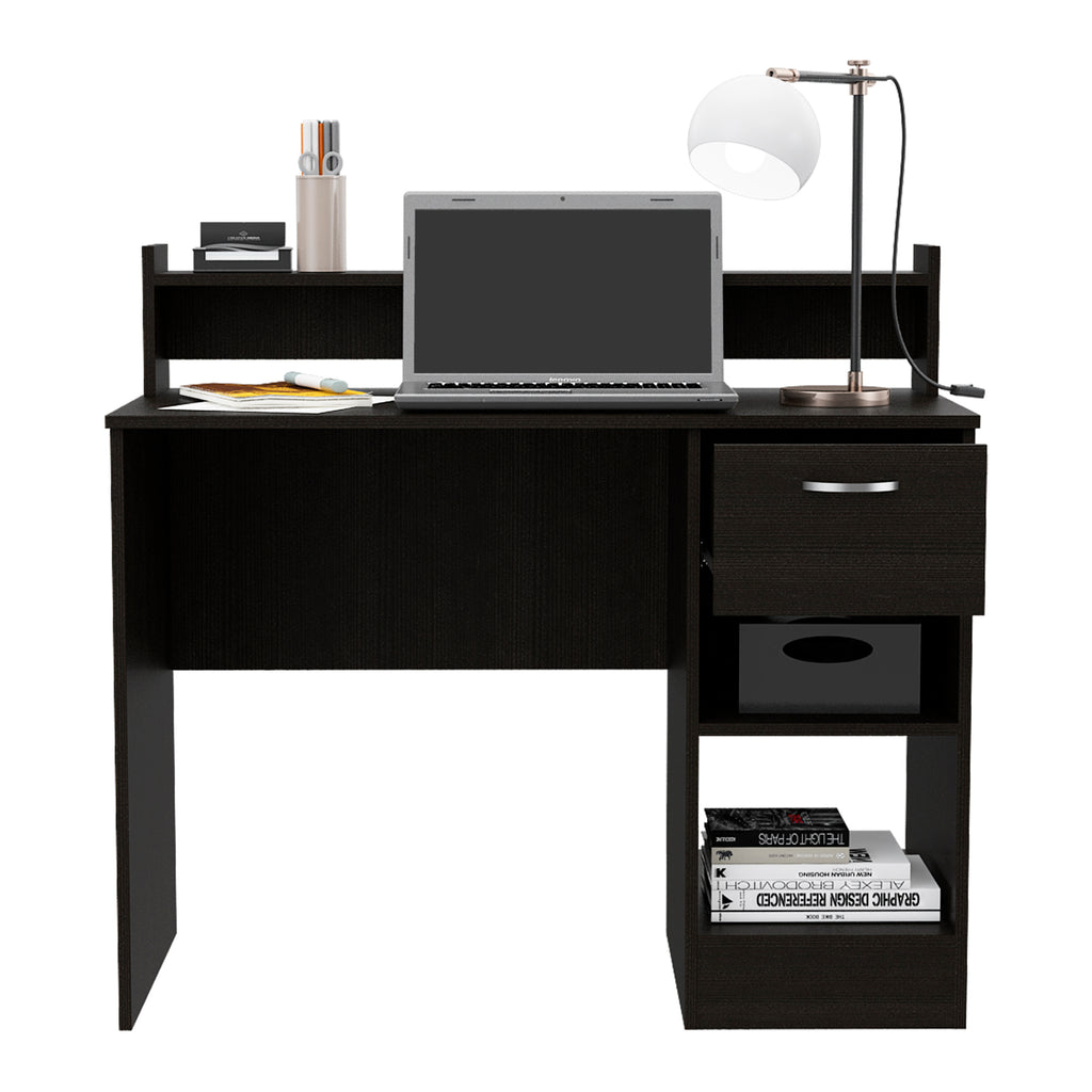 Leoglint Charlotte Computer Office Desk with 2 Storage Shelves and Drawer