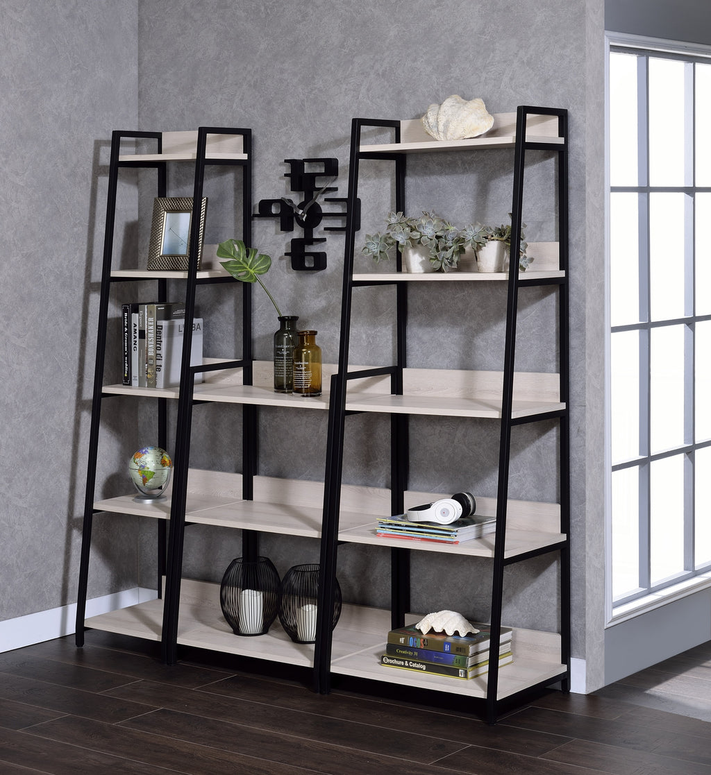 Leoglint ACME Wendral Bookshelf (3-Tier), Natural & Black 92672