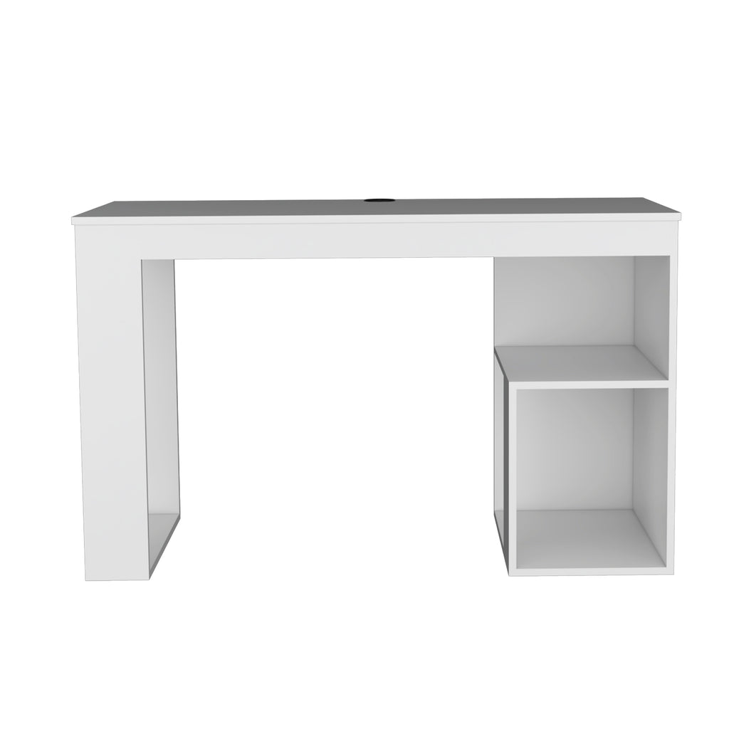 Leoglint Astana Writing Office Desk, Two Shelves