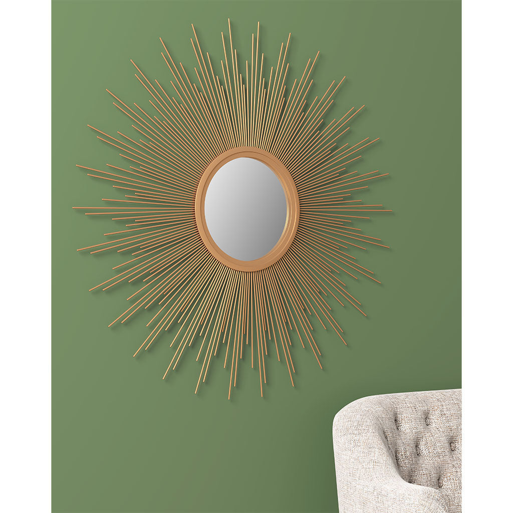 Leoglint Sunburst Wall Decor Mirror 14.5"D