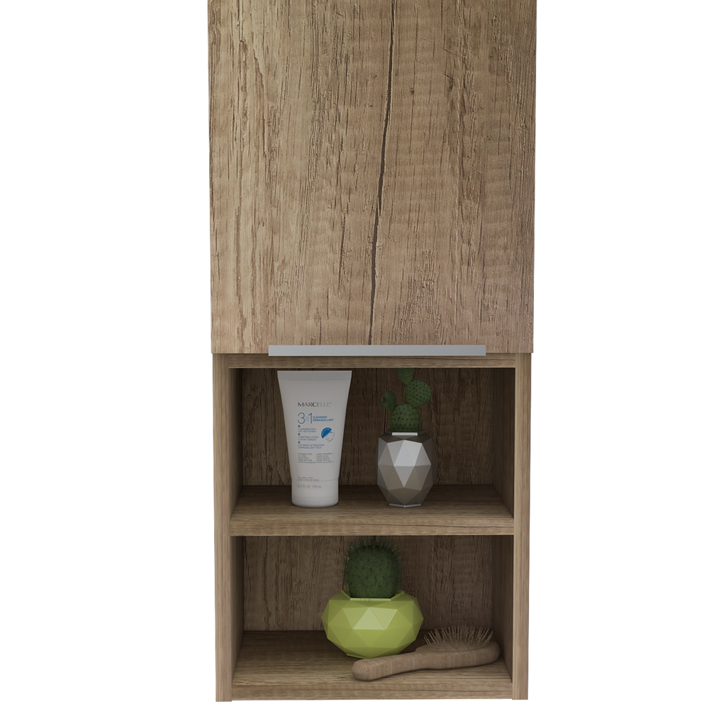 Leoglint Milwaukee Medicine Cabinet, Two Shelves, Single Door Cabinet, Two Interior Shelves