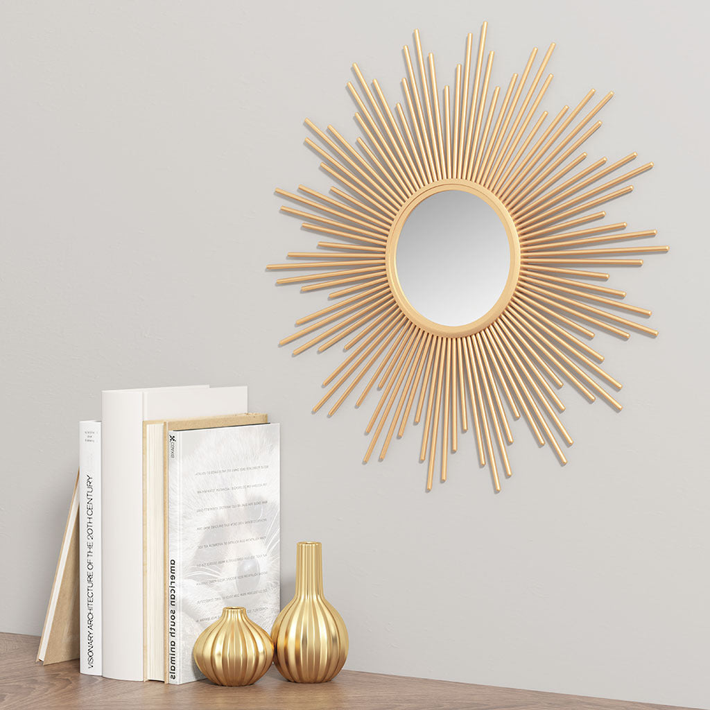 Leoglint Sunburst Wall Decor Mirror 29.5"D