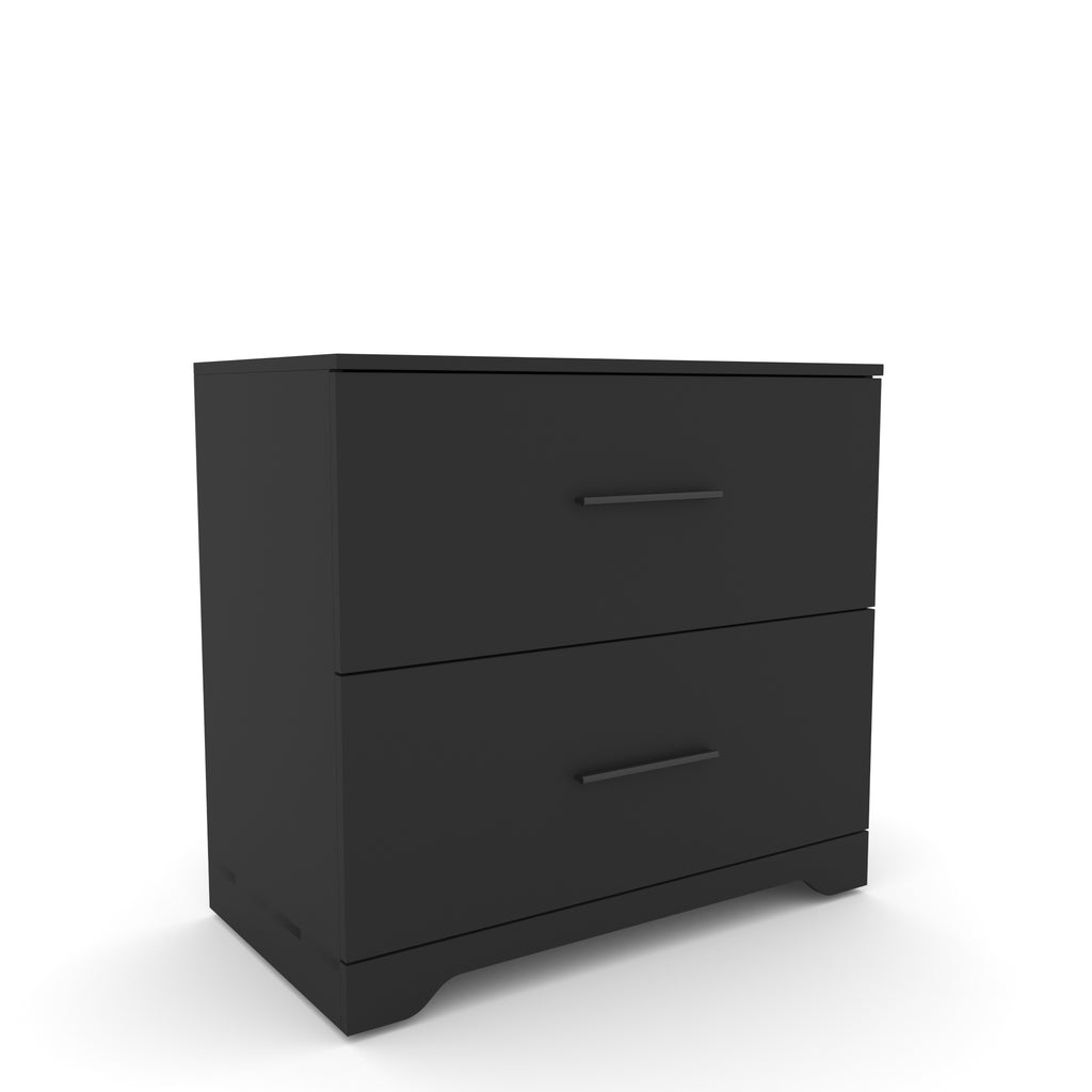 Leoglint 2 -Drawer Lateral Filing Cabinet,Storage Filing Cabinet for Home Office, Black