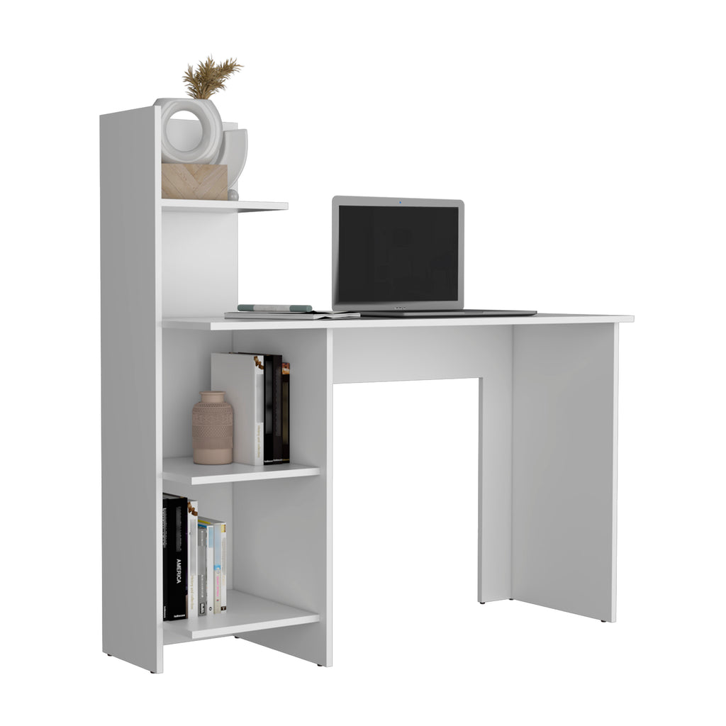 Leoglint Vilna 120 Writing Office Desk , Four Shelves