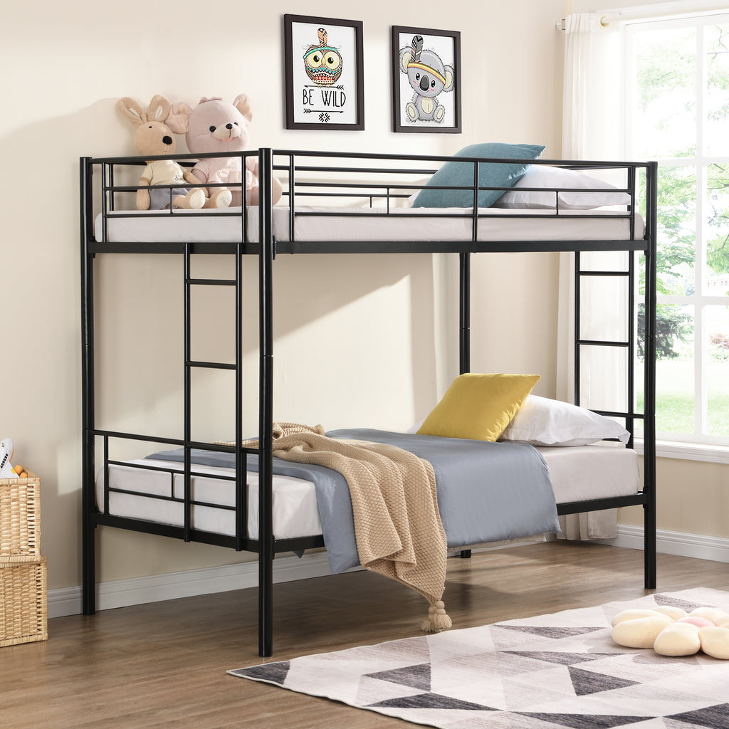 Leoglint METAL BUNK BED FRAME BLACK