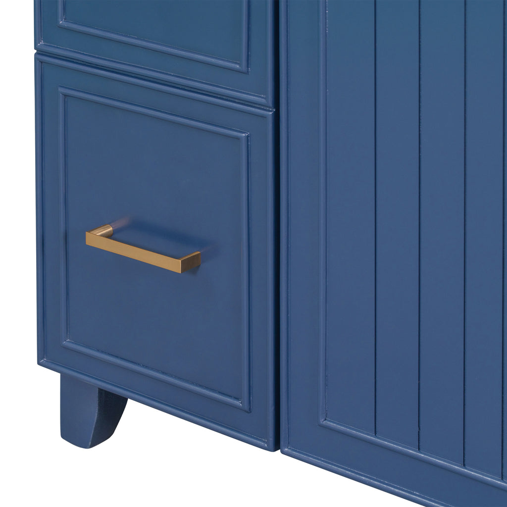 Leoglint [Cabinet Only] 36" Bathroom Vanity-Blue