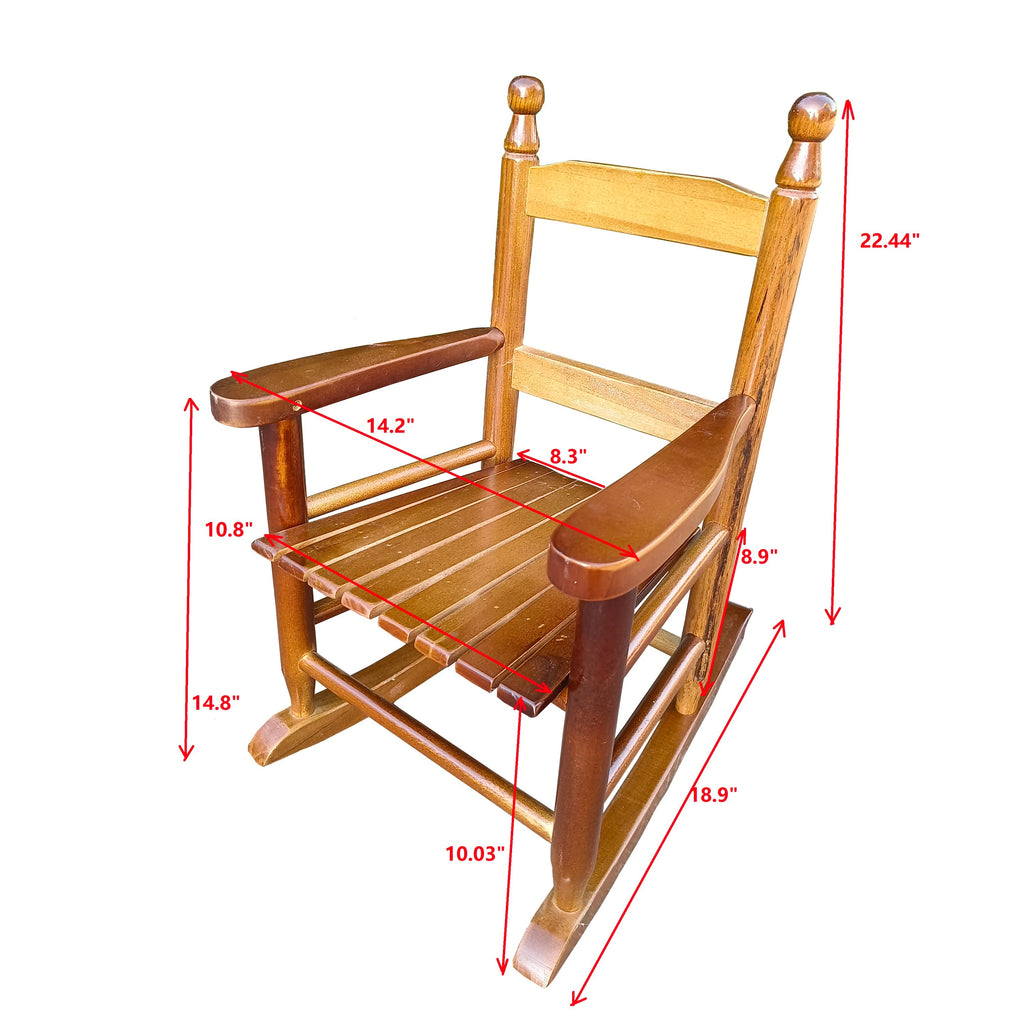 Leoglint Children's  rocking oak Outdoor chair- Indoor or Outdoor -Suitable for kids-Durable