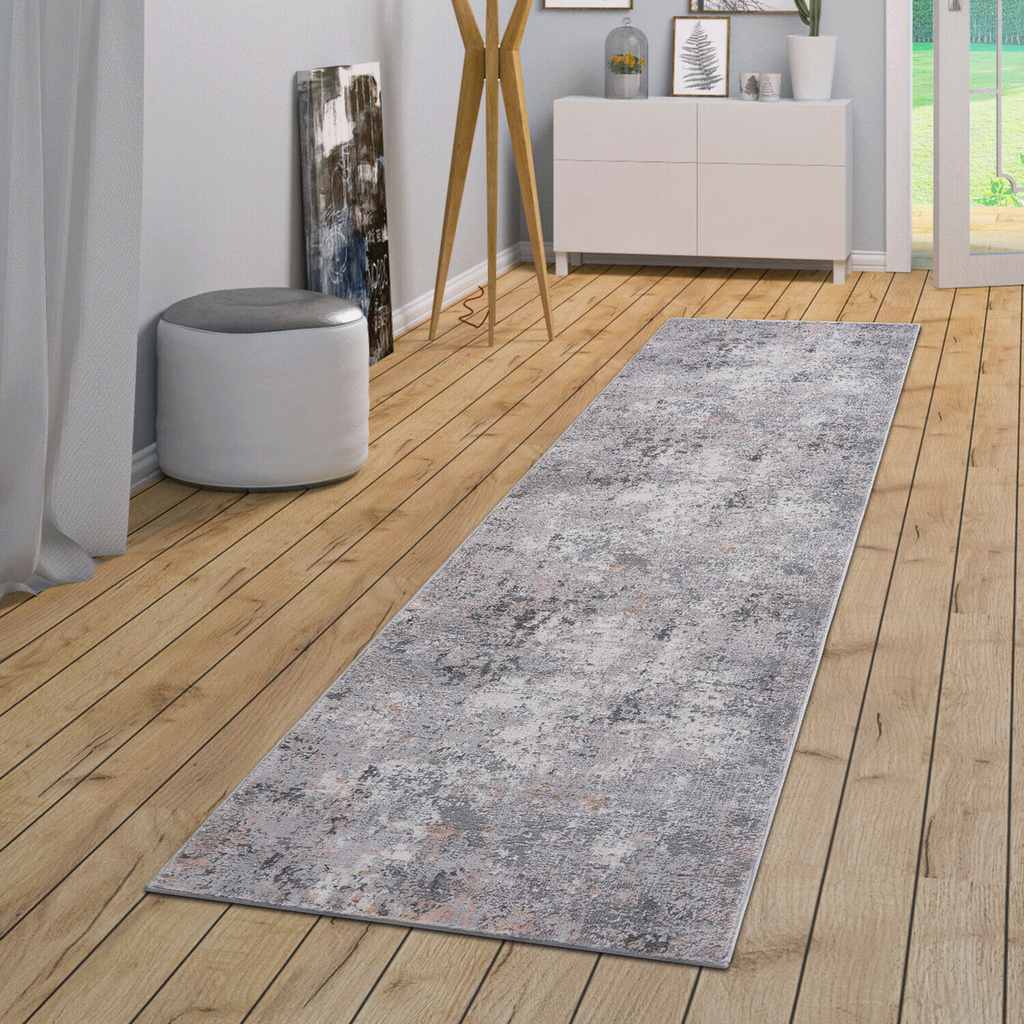 Leoglint 2X8 Grey/Multi/Abstract Non-Shedding Living Room Bedroom Dining Home Office Stylish and Stain Resistant Area Rug