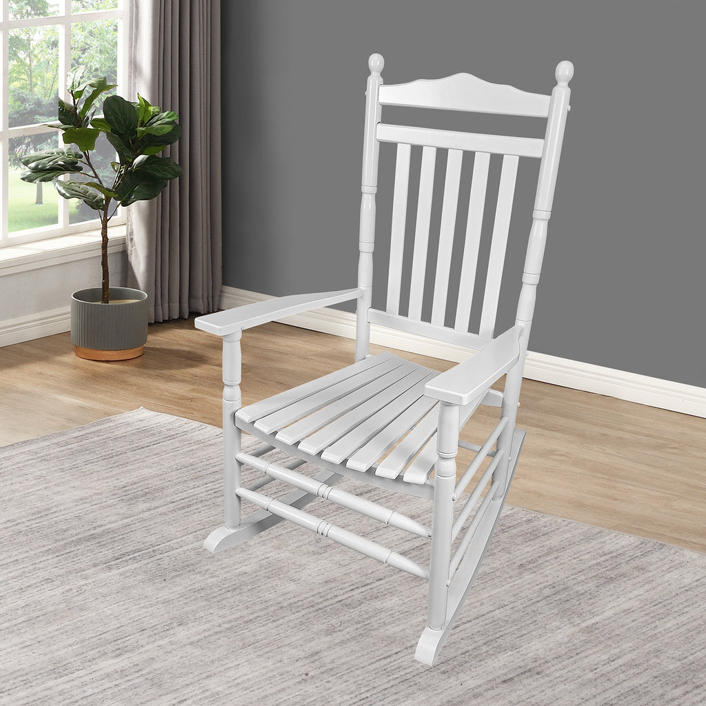 Leoglint BALCONY PORCH ADULT ROCKING OUTDOOR CHAIR - WHITE