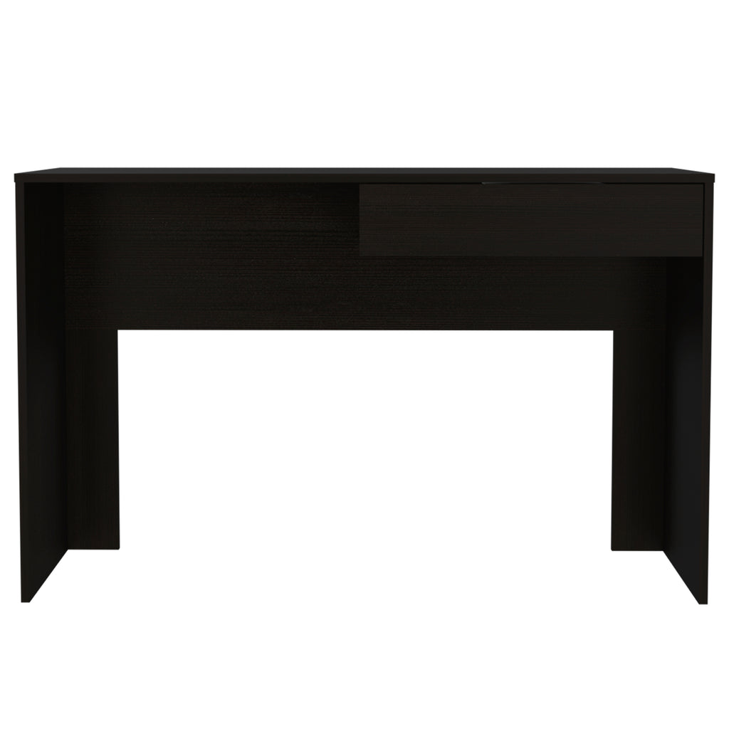 Leoglint Acre Writing Computer Office Desk, One Drawer -Black