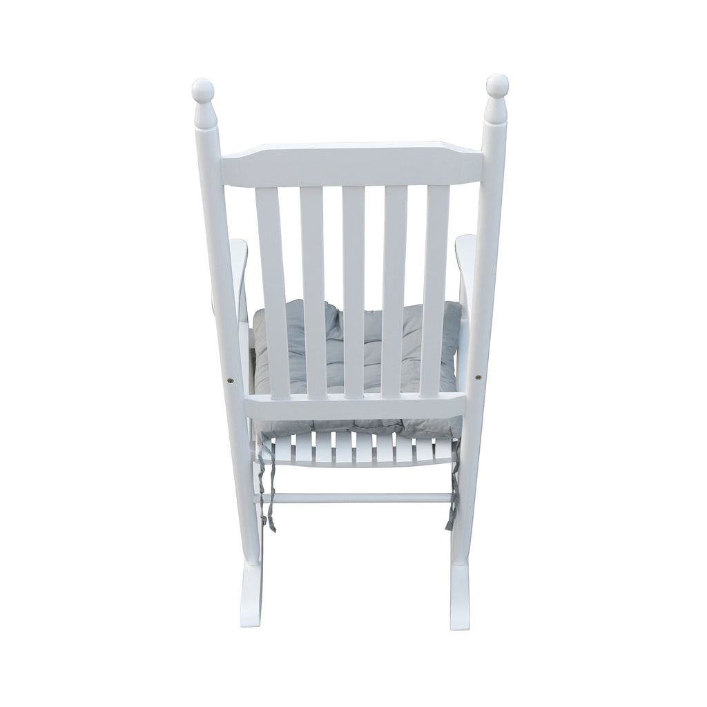 Leoglint wooden porch rocker Outdoor chair  WHITE, without mat