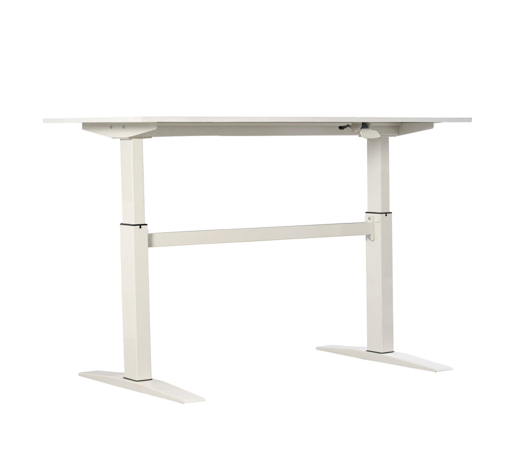 Leoglint 47" Tech Office Desk Standing and Adjustable Desk In White