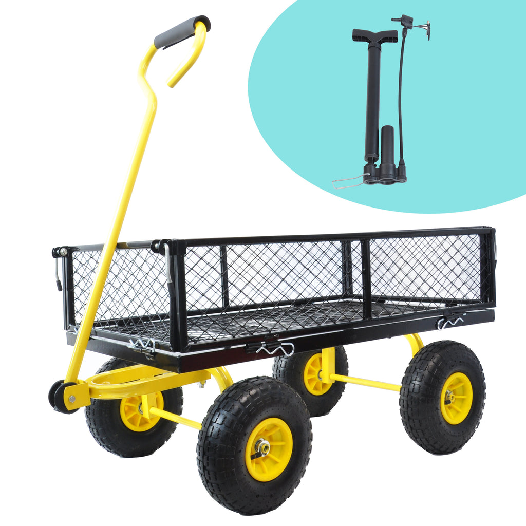 Leoglint Wagon Cart Garden cart trucks make it easier to transport firewood