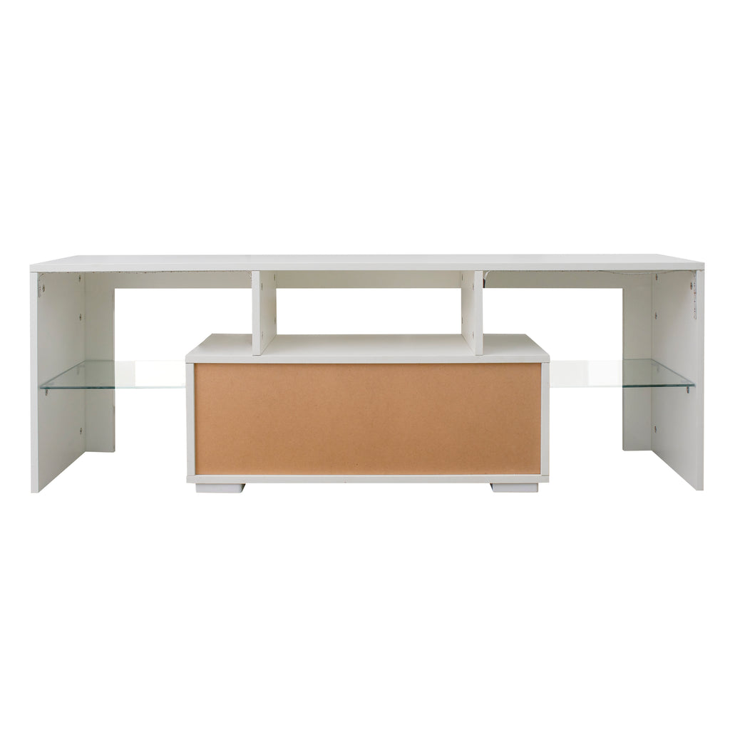 Leoglint Entertainment TV Stand, Large TV Stand TV Base Stand with LED Light TV Cabinet.