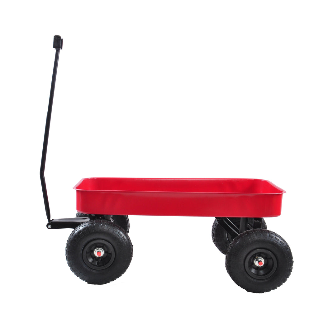 Leoglint Garden cart Outdoor Wagon All Terrain Pulling  Air Tires Children Kid Garden