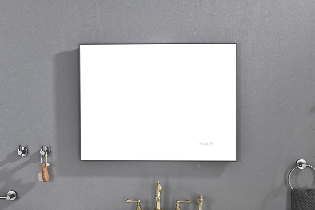 Leoglint 32x 24Inch LED Mirror Bathroom Vanity Mirror with Back Light, Wall Mount Anti-Fog Memory Large Adjustable Vanity Mirror