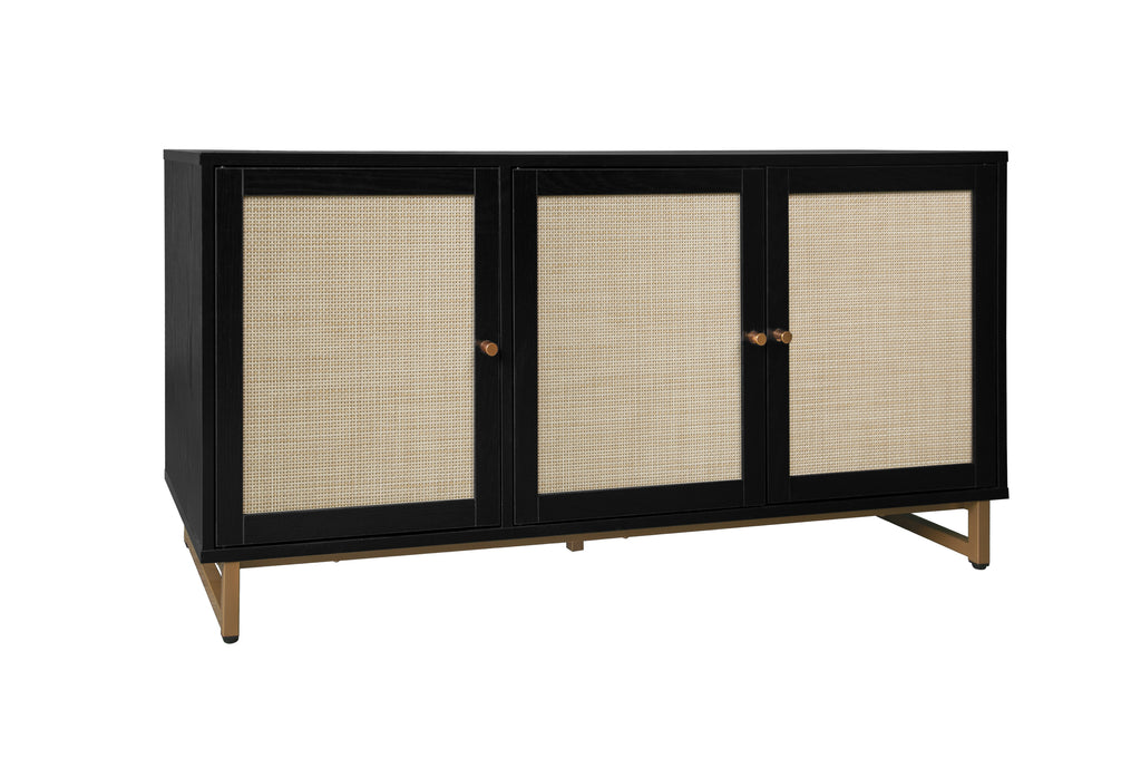 Leoglint 3 Door Cabinet,Sideboard Accent Cabinet, Storage Cabinet for Living Room, Hallway Entryway Kitchen