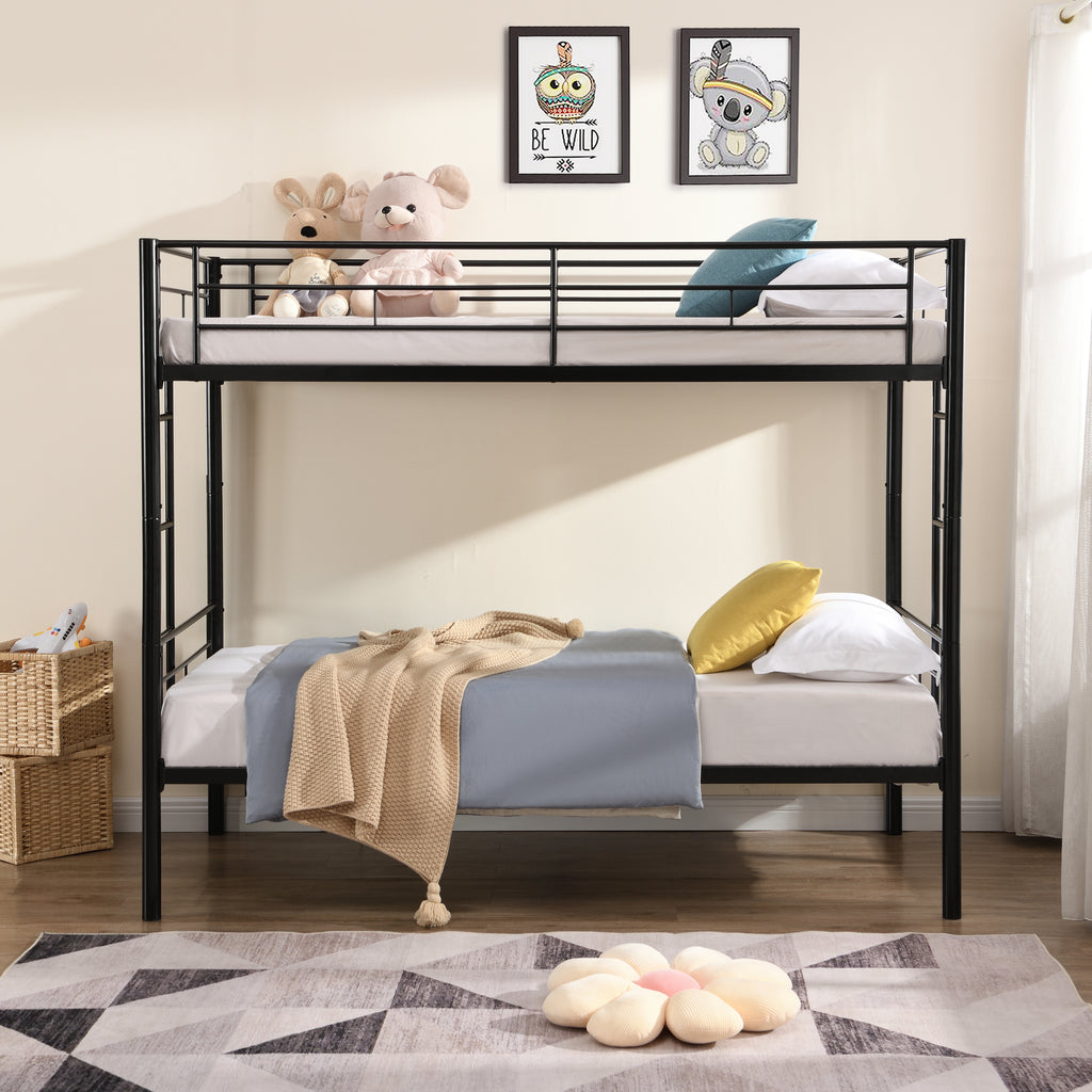 Leoglint METAL BUNK BED FRAME BLACK