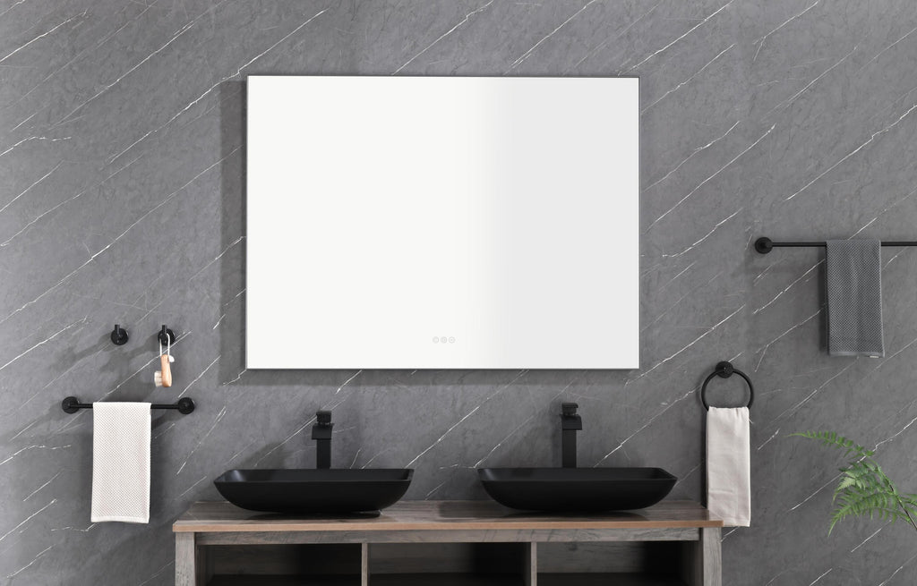 Leoglint 48x 36Inch LED Mirror Bathroom Vanity Mirror with Back Light, Wall Mount Anti-Fog Memory Large Adjustable Vanity Mirror