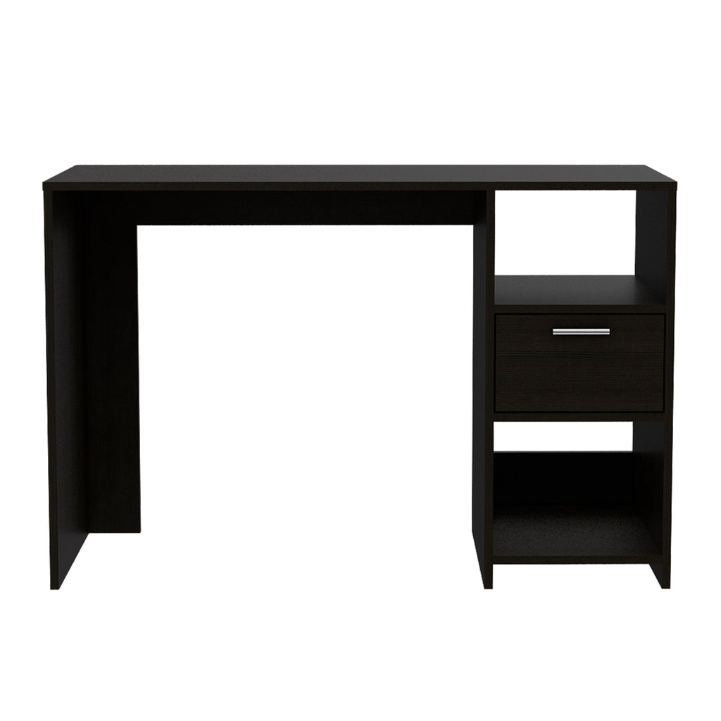 Leoglint Omma Computer Office Desk, One Drawer, Two Shelves