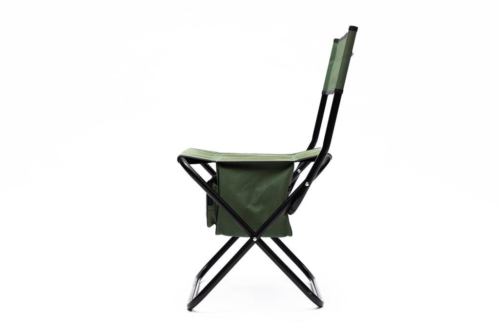 Leoglint 4-piece Folding Outdoor Chair with Storage Bag, Portable Chair for indoor, Outdoor Camping, Picnics and Fishing,Green