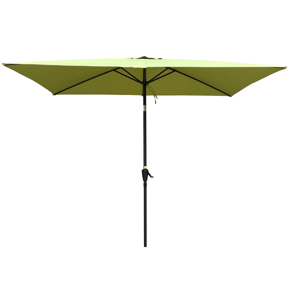 Leoglint 6 x 9ft  Patio Outdoor Umbrella Waterproof Umbrella with Crank and Push Button Tilt without flap for Garden Backyard Pool  Swimming Pool Market