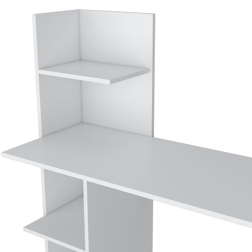 Leoglint Vilna 120 Writing Office Desk , Four Shelves